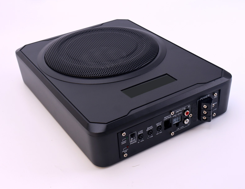 Factory Wholesale Car Audio Subwoofer 12V Seat-Mounted Ultra-Thin Subwoofer Electric Motorcycle Subwoofer