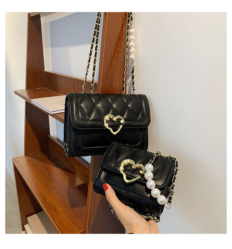 Wholesale Heart-shaped Buckle Messenger Shoulder Small Square Bag Nihaojewelry display picture 148