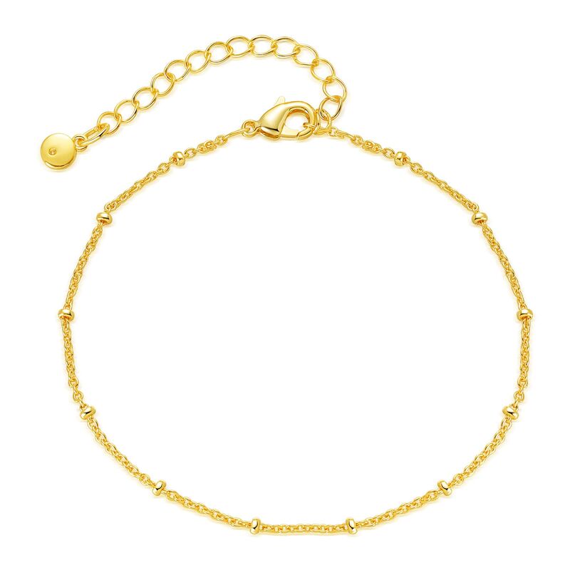 Amazon Cross-border Classic Fresh Minimalist Bracelet Copper Gold-plated 18K Copper Chain Color-retaining Bracelet