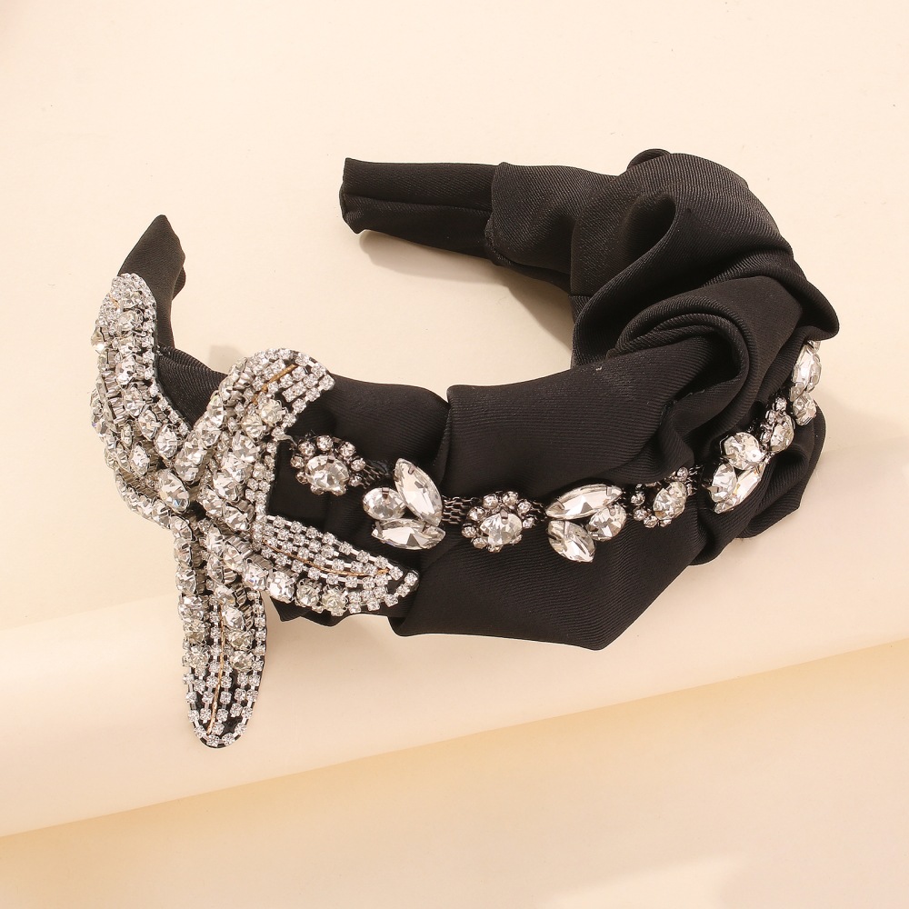 Korean Exaggerated Retro Palace Style Diamond Headband display picture 7