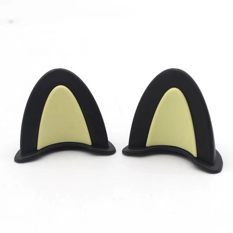 Universal – Auto Parts and Accessories Helmet Cat Ears - pair-of-two-color-blackyellow