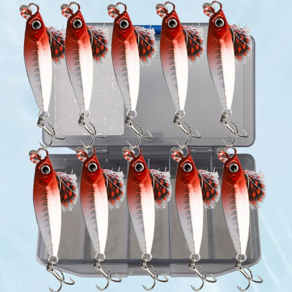 10 boxes [Red Head Silver] (Badfire Board Single Hook +6066 Black King Kong Hook)