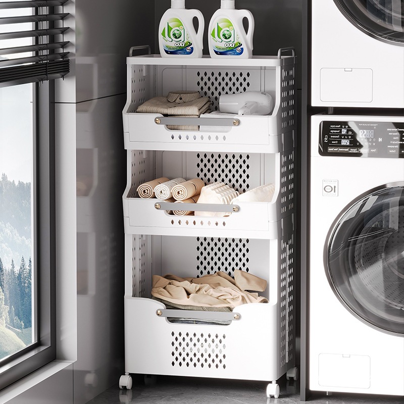 Free Shipping Dirty Clothes Basket Household Multi-Layer Removable Storage Rack Bathroom Multi-Functional Laundry Basket Plastic Storage Basket