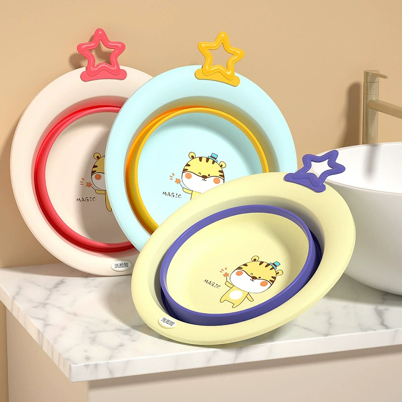 Детская раковина Складные пластиковые изделия для новорожденных и новорожденных Бытовая раковина для мытья лица и ног