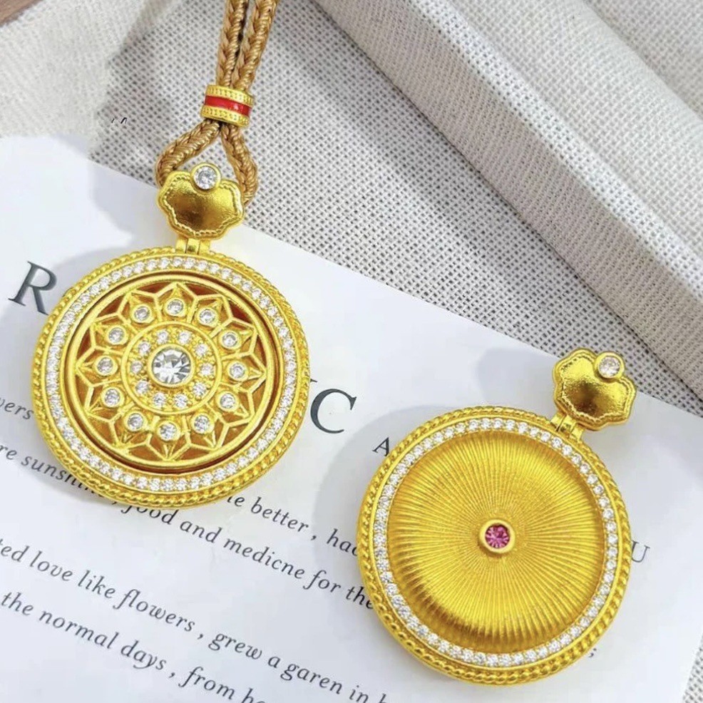 30mm Xiangyun 꽃창 나침반 Ruyi 로프