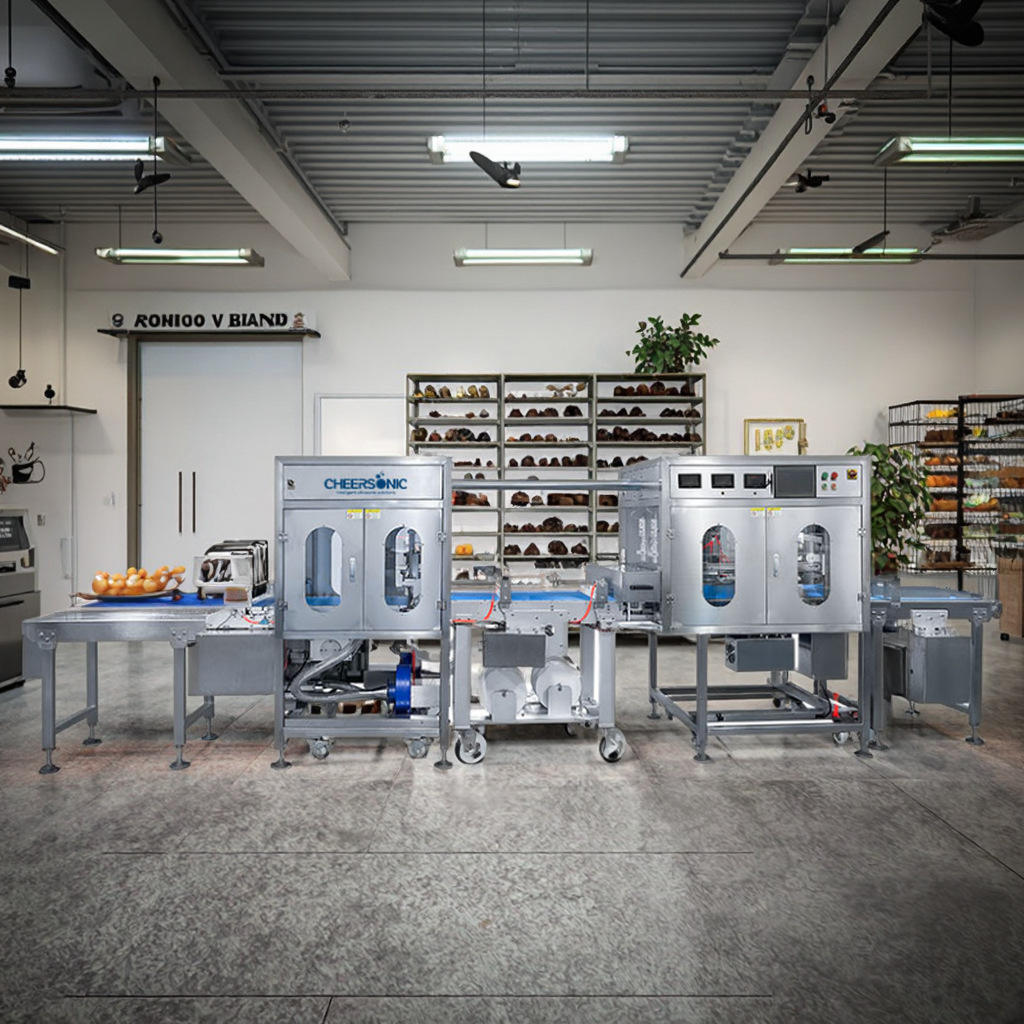 驰飞超声波 超声波瑞士卷切割包纸机 厂家直供 精准高效省人工