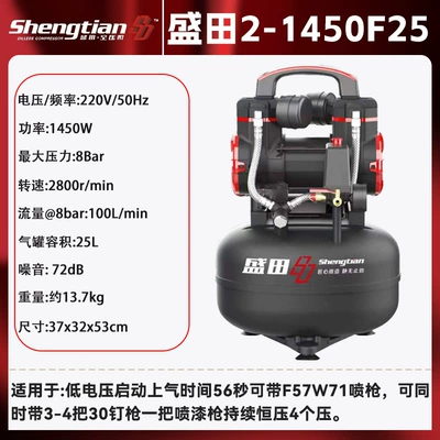 compressor pumping 120L oil-free high | Hava kompressorları - shengtian-25l-air-pump-1450w