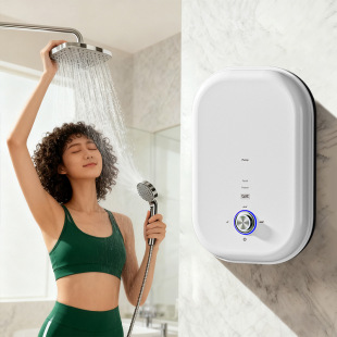 3500瓦5500w帶旋鈕內置加壓增壓泵水泵電熱水器家用小型款過水熱