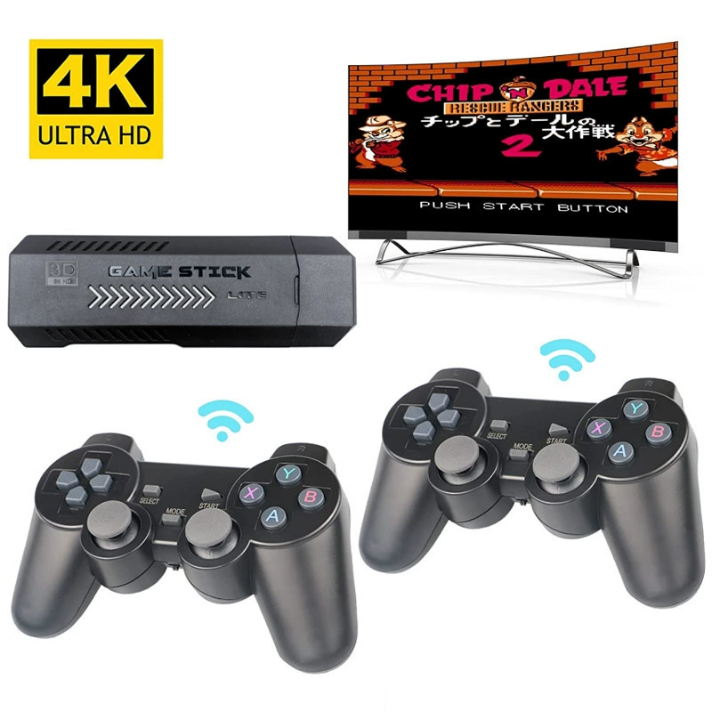 Игровая консоль X2PLUS 64 ГБ, двойные контроллеры, компактный домашний блок 17.45×11.55×11.75 см