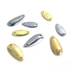 Bass Lure Flash Blade Baitholder Single Hook Flash Blade 9*18/10*23mm White Barbel Metal Lure