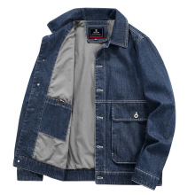 男士夹克牛仔外套2023秋季新款青年时尚潮男装春装牛仔夹克25515