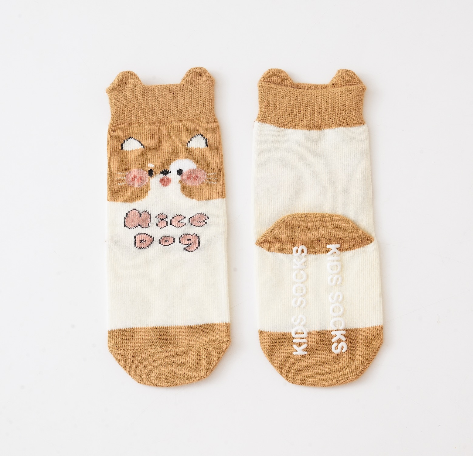 2023 otoño e invierno animales orejas calcetines planos niños calcetines de dibujos animados niños y niñas lindos calcetines de algodón calcetines de bebé al por mayor