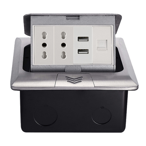 USB/type-c charger cross-border export pop-up undamped hidden Italian Chile ground socket