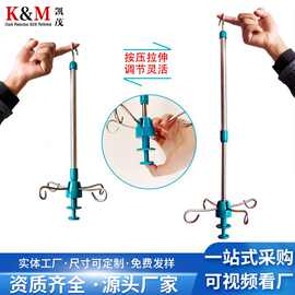 医用不锈钢伸缩输液吊杆病房输液天轨输液架铝合金吊瓶点滴杆