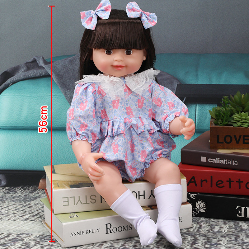 56 cm Rebirth Simulación de regalos de Barbie Baby Soft Girls Toy Set Muñecas para niños