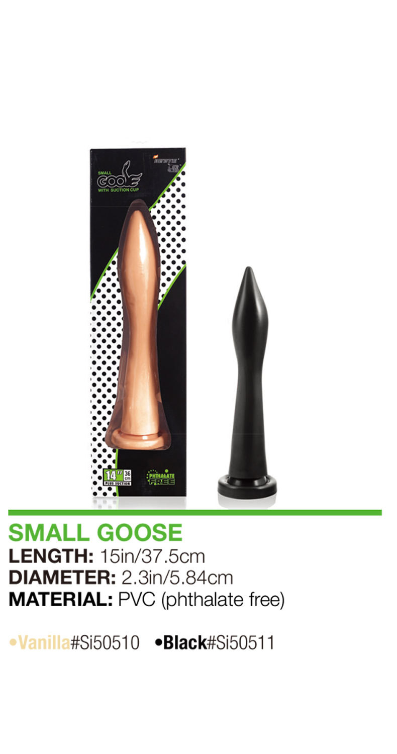 Extra-Large PVC Anal Plug Dildo, 37.5 cm Black-Brown, Suction-Friendly Base — detail image 4