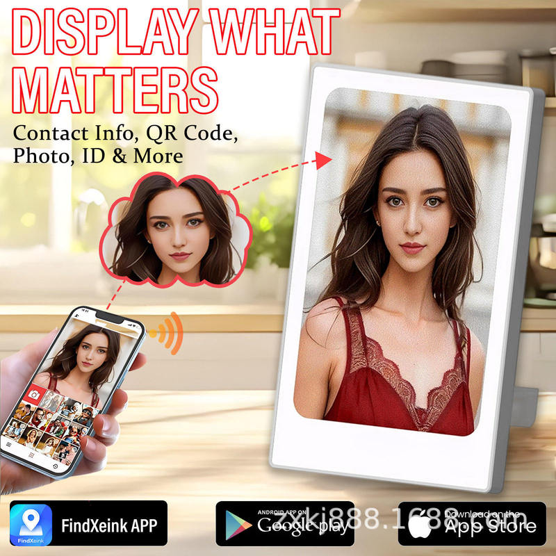 Cross-Border DIY 4inch High-Definition Color Electronic Ink Screen Photo Frame, Wall-Mountable Photo Frame, Electronic Photo Album, Low-Power Consumption Picture Frame Cross-Border DIY 4inch High-Definition Color Electronic Ink Screen Photo Frame, Wall-Mountable Photo Frame, Electronic Photo Album, Low-Power Consumption Picture Frame