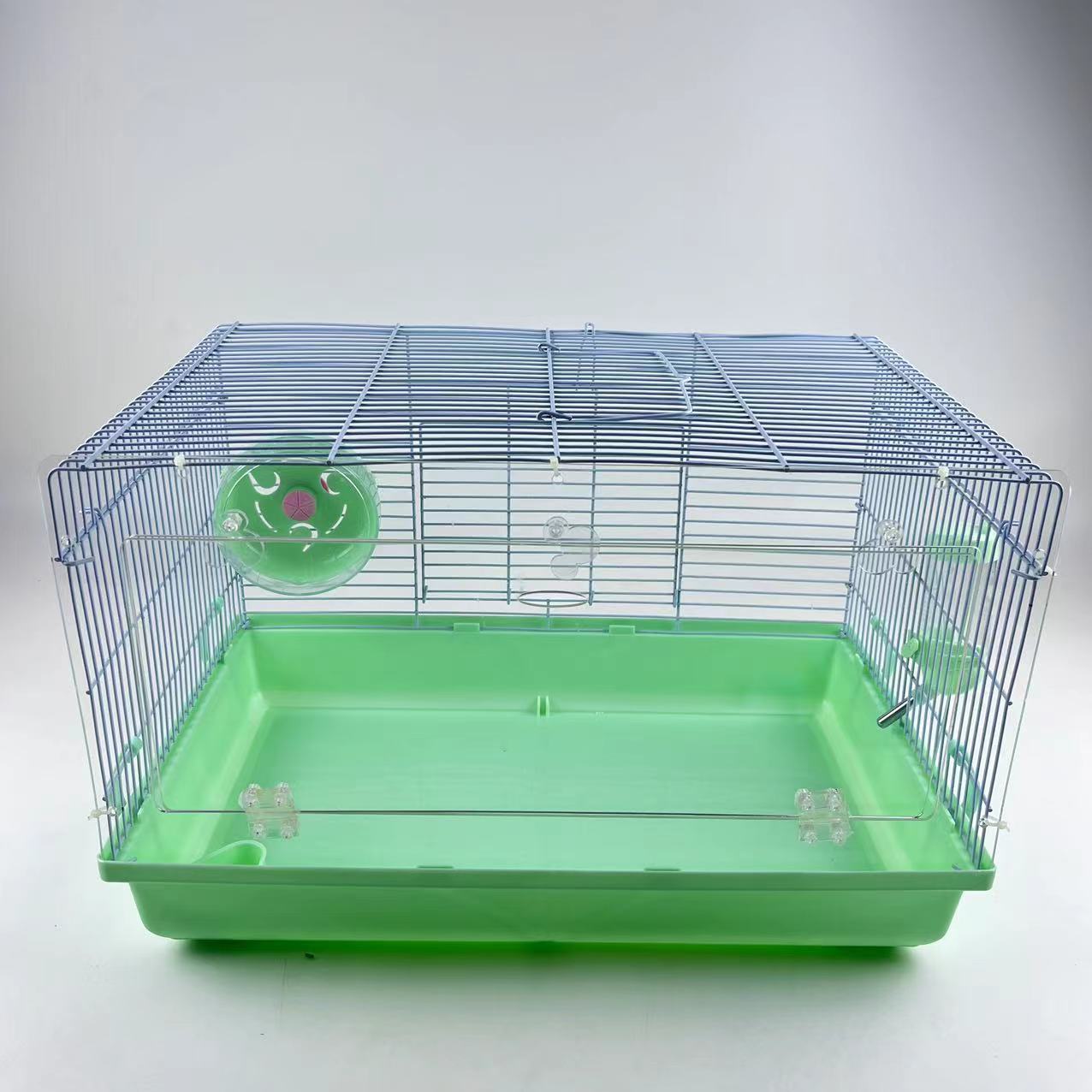 Jaula de hámster cerebro 47 caja de acrílico transparente base oro oso de seda villa de lujo super grande con ventilación de verano