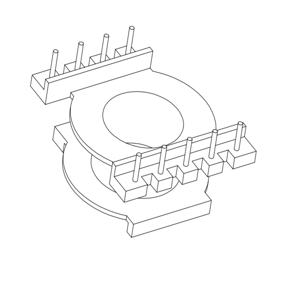 POT3016电木骨架POT3012变压器骨架POT3012贴片骨架立式5+4针