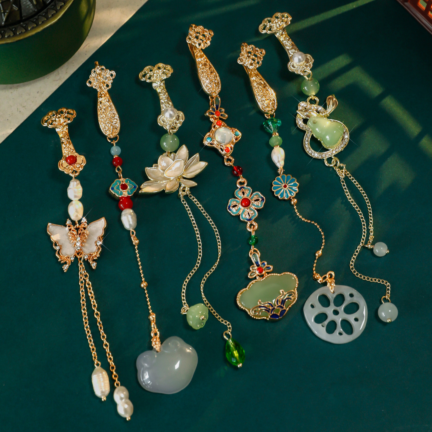 马面裙古风长流苏款胸针儿童配饰中式旗袍压襟扣挂件汉服吊坠腰佩