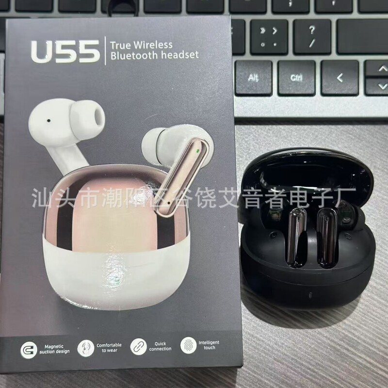 爆款跨境U55真无线运动蓝牙手机耳机 外贸电商TWS中性工厂直销|undefined