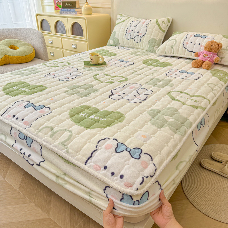 Clase A nuevo tipo de cama de algodón de leche caliente, cama de invierno más gruesa, colchón de cama de algodón caliente, cojín de algodón más cama de algodón