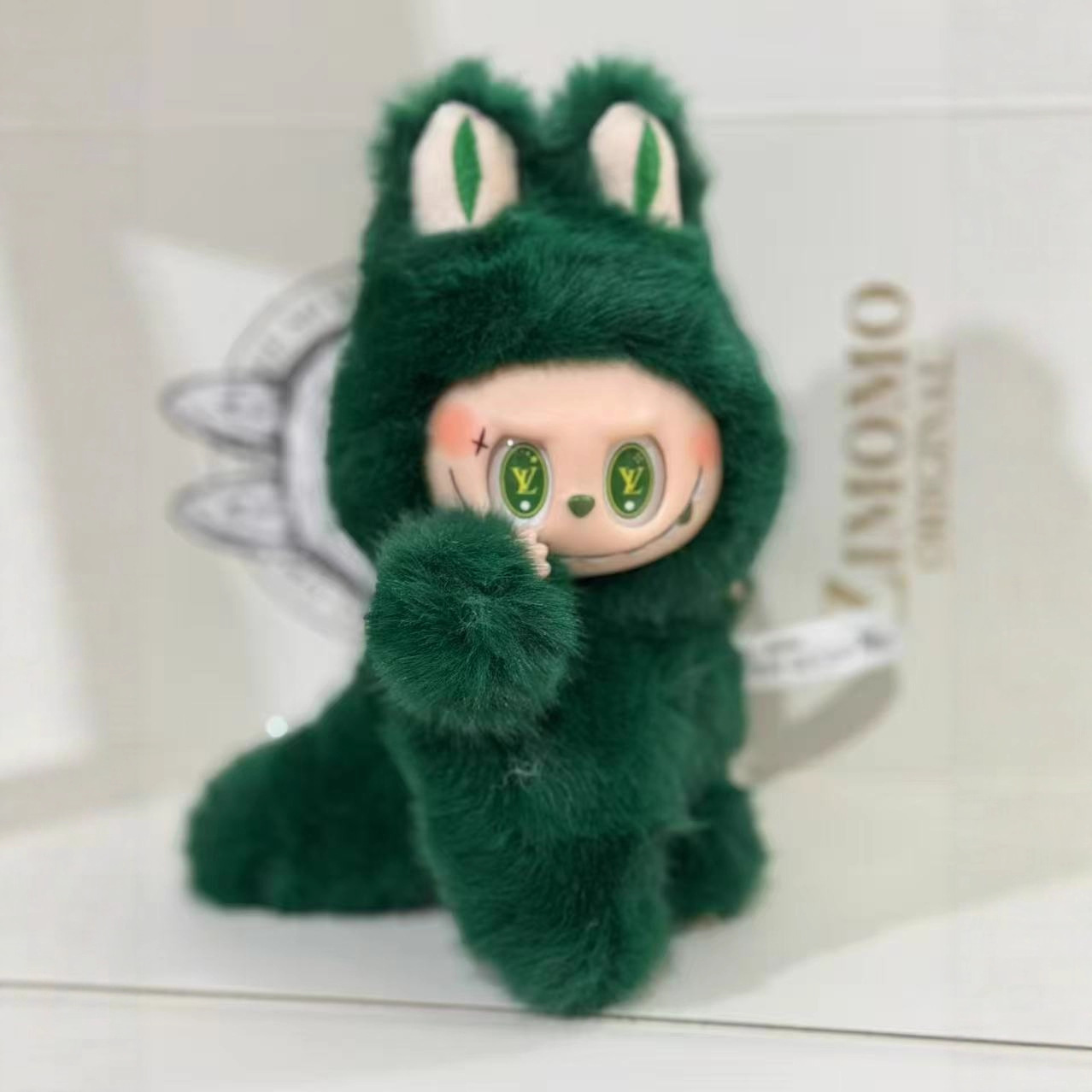 Cross-Border Version in Stock High-Quality Custom Doll Little Angel Little Leader Labubu Hand-Made Plush Vinyl Face Doll