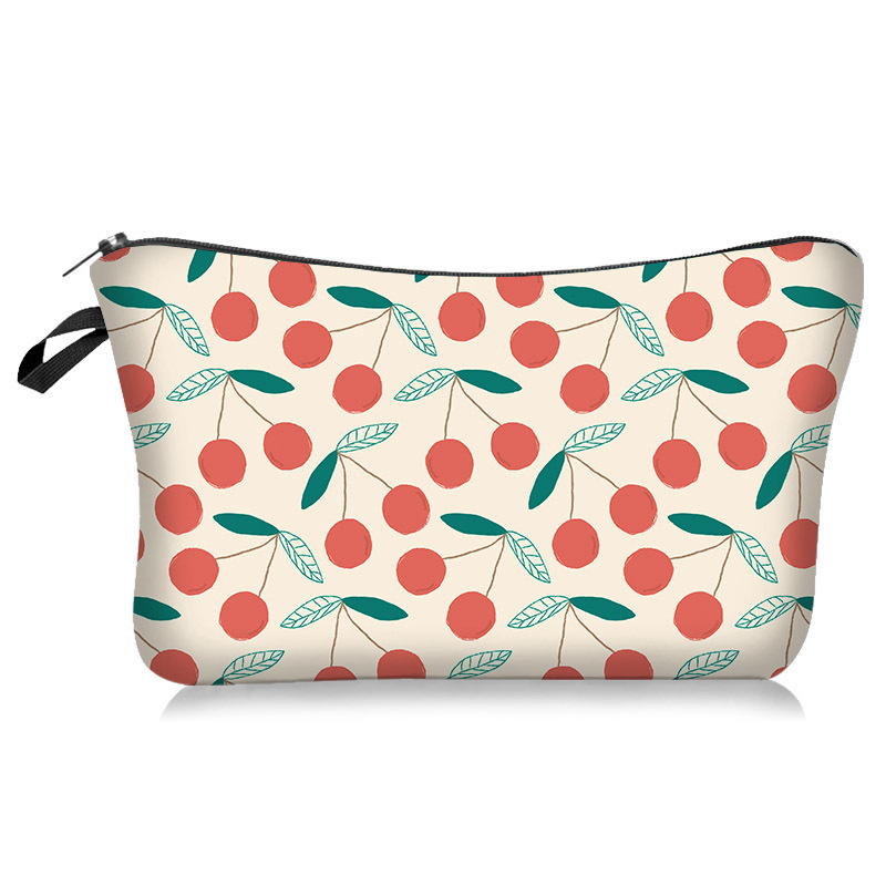 Zipper Closure Type Vintage Style Classic Style Color Block Polyester Square Makeup Bags
