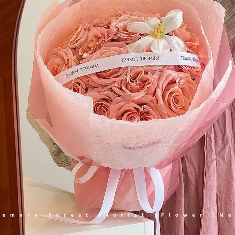 雪奈ふわふわ手練り紙フラワーギフトアート紙フラワーブーケ包装紙フラワーペーパー diy 包装材料ハイエンド|undefined