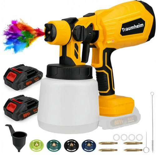 21V электрический распылитель литиевая зарядная машина бытовая аэрозольная краска латексная краска распылитель краски распылитель 4 Набор насадки