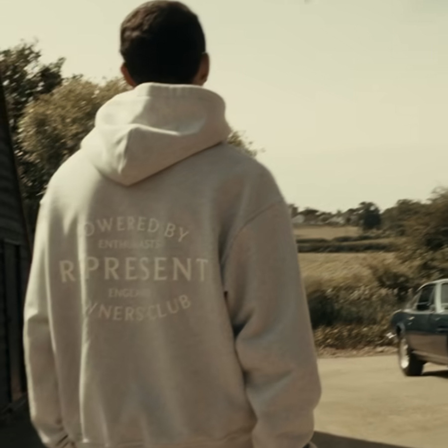 REPRESENT REP Vintage American Fashion Clásico Inglés LOGO Collar Casual Suedeca con Capuz Hombre