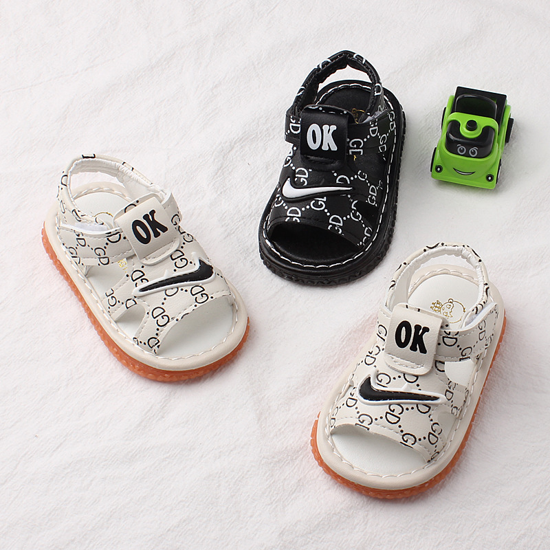 Baby Screaming Sandals 2023 Summer Boys and Girls Shoes Infant Girls Soft Sole Toddler Shoes Wholesale Dropshipping 2795
