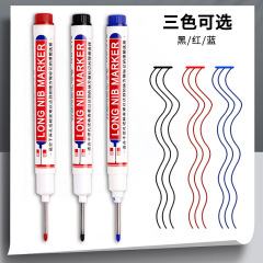 Long-head marker carpentry pen plus long marking tile construction site bathroom installation special-purpose deep-mouth marking oil pen