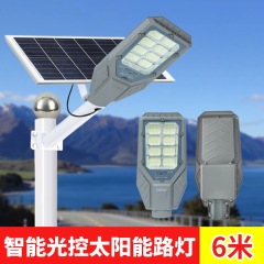 高效节能超亮光控时控6米户外新农村庭院太阳能路灯节能省电