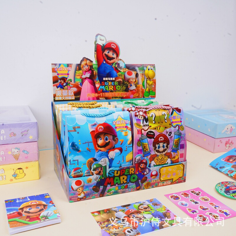 New Super Mario Cultural and Creative Blind Bag Cartoon Cute Mario Character Gift Pack Postcard Badge Souvenir New Super Mario Cultural and Creative Blind Bag Cartoon Cute Mario Character Gift Pack Postcard Badge Souvenir