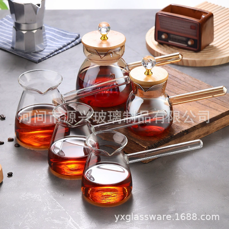 Стеклянный кофейник, чайник, (поперечная торговля)