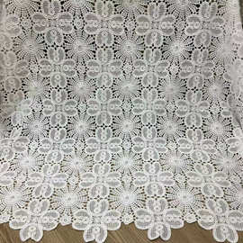 毛巾绣花朵镂空防棉水溶绣面料  外贸女装连衣裙童装礼服布料花边