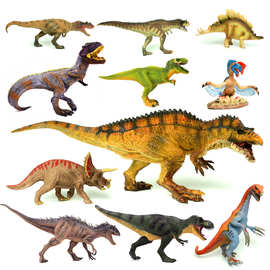 恐龙玩具男孩儿童仿真动物模型暴虐霸王龙套装三角龙手办