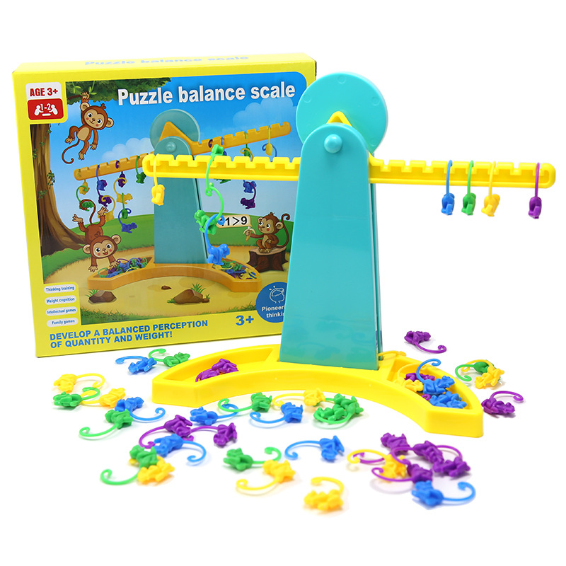 Renbo toy monkey balance scale brain power big combat pioneering thinking logic balance table game