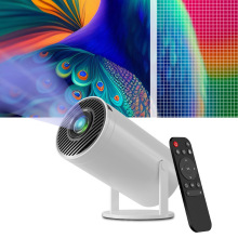 跨境爆款迷你投影仪白天投墙4K高清家用办公便携HY300炮筒投影机