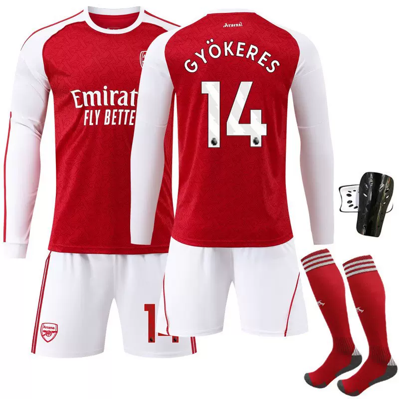 足球训练服2526阿森纳主场长袖足球服冬季秋款外8号厄德高41赖斯