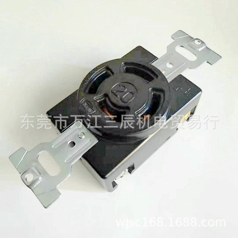 隆光LKEW引挂式防松插座LK2220F 20A250V2P电木2P,3p,4p系列插座