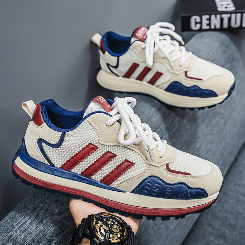 2026 zapatos de hombre primavera nuevos zapatos deportivos casuales transpirables antideslizantes con suela gruesa y flexible zapatos de papá