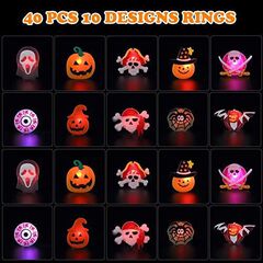 メーカー直販ハロウィーン発光指輪led指灯カボチャ鬼頭手環ネックレス子供玩具プレゼント