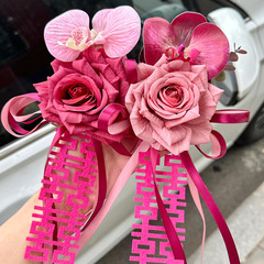 結婚車の装飾バックミラーのシミュレーション