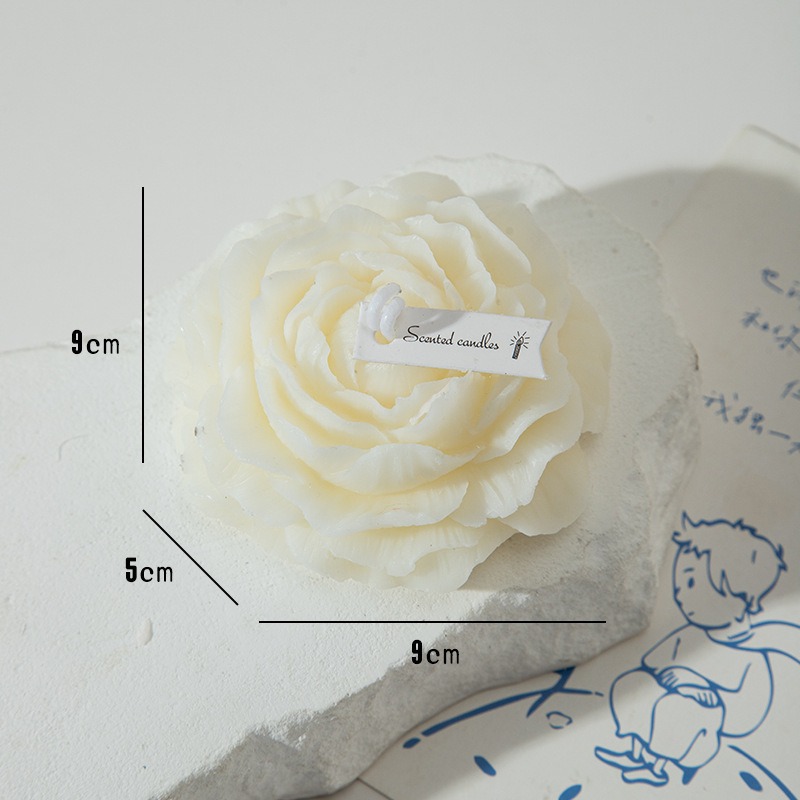 Velas con forma de peonía al por mayor transfronterizas, productos terminados, recuerdos, regalos, adornos, velas de flores para el Día de la Madre y cumpleaños