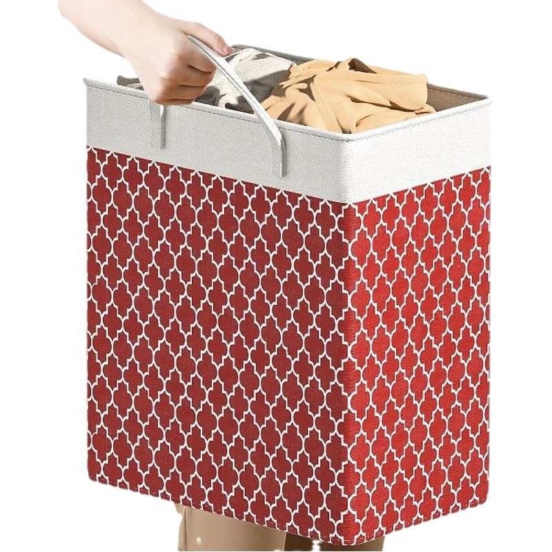 Cesta de lavandería hogar gran capacidad baño almacenamiento cesta patrón portátil tela lavandería cesta bolsa almacenamiento impermeable