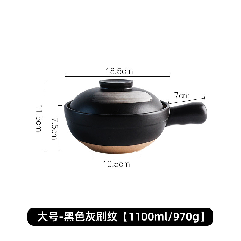 Olla de barro para uso doméstico, apta para estufas de gas, olla especial para hacer sopa, olla de barro, olla pequeña para cocinar arroz, olla de barro LOGO. image 16