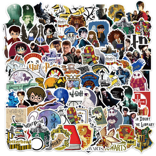 100 Harry Potter stickers science fiction movie graffiti mobile phone case skateboard luggage waterproof pvc stickers