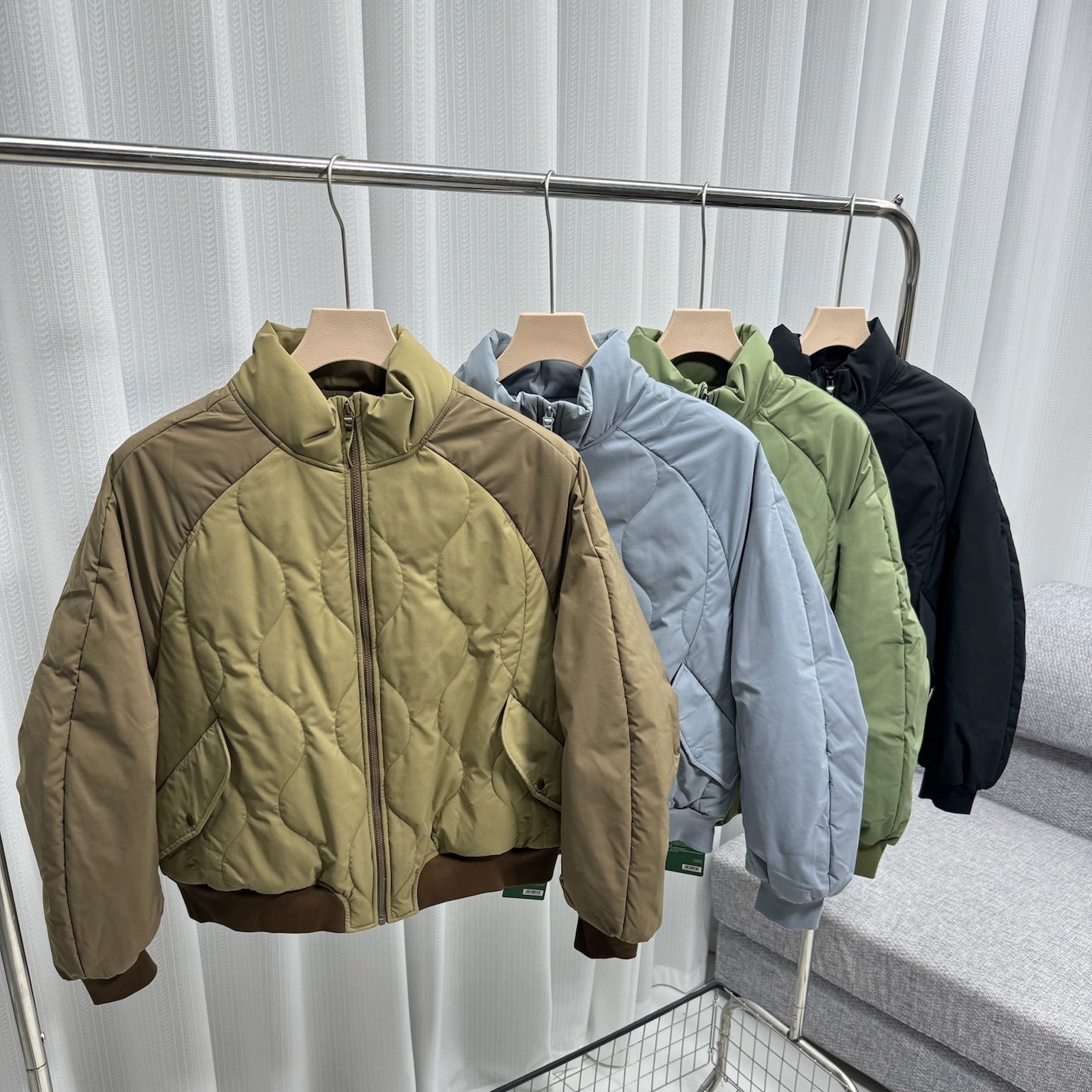 杨幂同款！蕉家复古美式飞行员夹克气绒服保暖似羽绒棉衣棉服外套